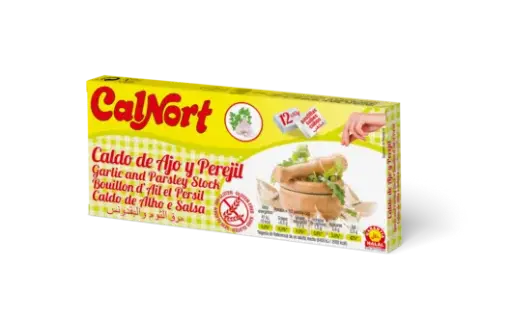 [131054] CALDO SABOR AJO Y PEREJIL CALNORT 12 PASTILLAS